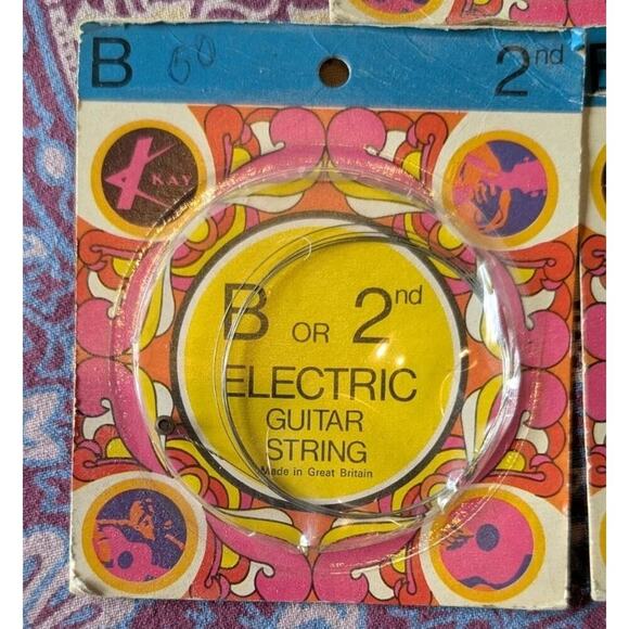 Vintage 1970s Old Case Candy Kay Classic Electric Guitar String B Or 2nd - Picture 3 of 8